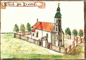 Kirch zu Zessel - Koci, widok oglny